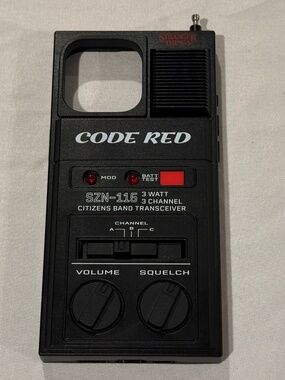 Stranger Things Code Red Walkie Talkie Phone Case iPhone 15 Pro Max SZN-115